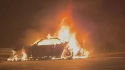 Sosyal medya fenomeninin aracı küle döndü