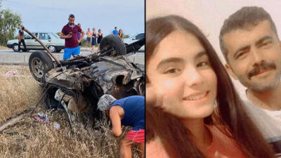 Baba ile kızı denizden dönerken feci şekilde can verdi