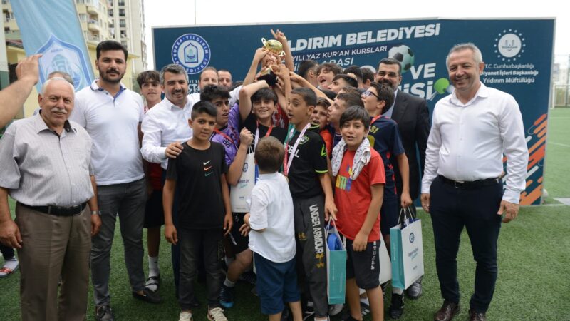 Bu turnuvanın kaybedeni yok Yıldırım Belediyesi ve Yıldırım İlçe Müftülüğü tarafından 7-14 yaş grubu