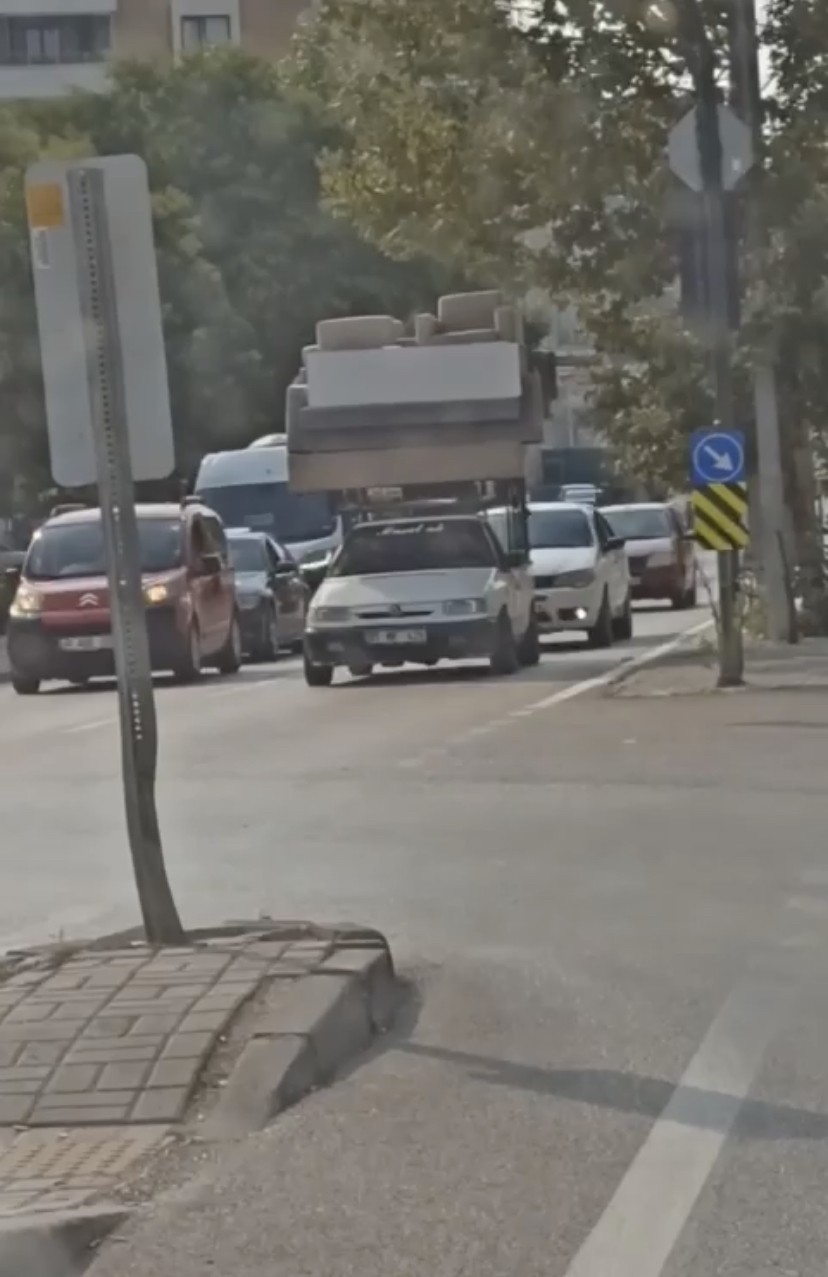 Bursa’da tehlikeli yolculuk