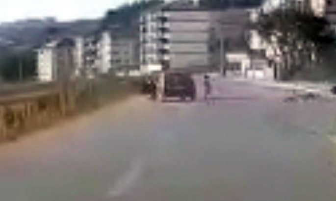 Bursa’da feci kaza araç kamerasında