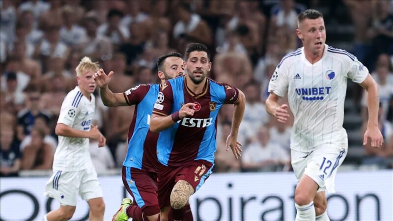 UEFA Şampiyonlar Ligi play-off turu ilk maçında Trabzonspor deplasmanda Danimarka