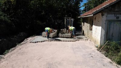 İnegöl İclaliye Mahallesi parke taşla kaplanıyor