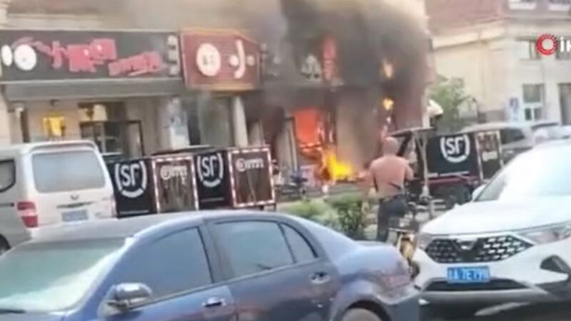 Çin’in Changchun kentindeki bir restoranda çıkan yangında ilk belirlemelere göre