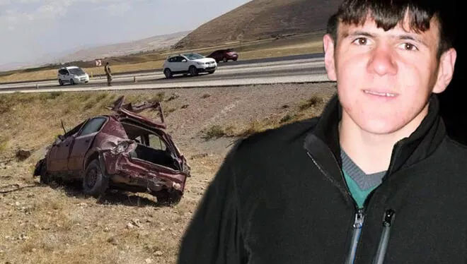 Düğün dönüşü kaza! Takla atan otomobilde can verdi