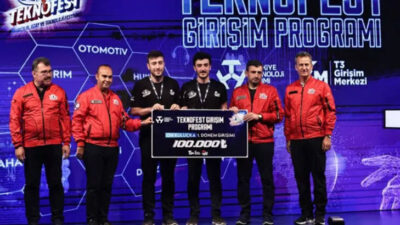 Teknofest’te Türkiye’nin ilk büyük ölçekli teslimat robotuna hibe desteği