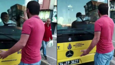 İETT otobüsü krizi: Önünü kesip güç bela bindiler