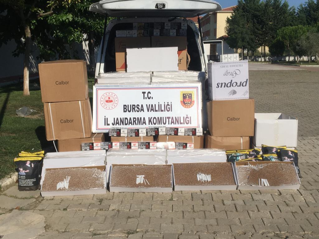 Bursa’da 106 bin adet bandrolsüz sigara ele geçirildi