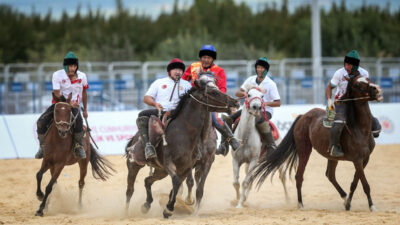 4. Dünya Göçebe Oyunları’nın ilk gününde kökbörü müsabakaları yapıldı