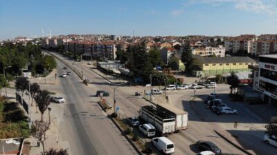 İnegöl’de drone ile trafik denetimi