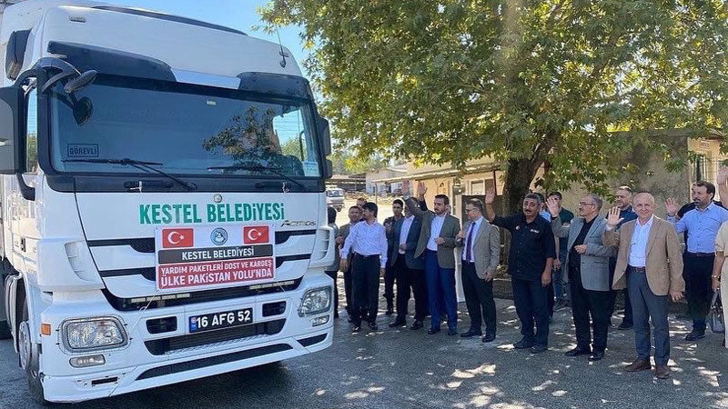 Kestel’den Pakistan’a insani yardım TIR’ı Kestel Belediyesi tarafından Pakistan'da yaşanan sel felaketinde afetzedelere ulaştırılmak üzere