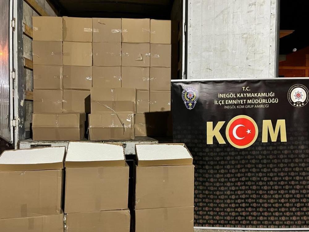 Bursa’da kaçak sigara operasyonu