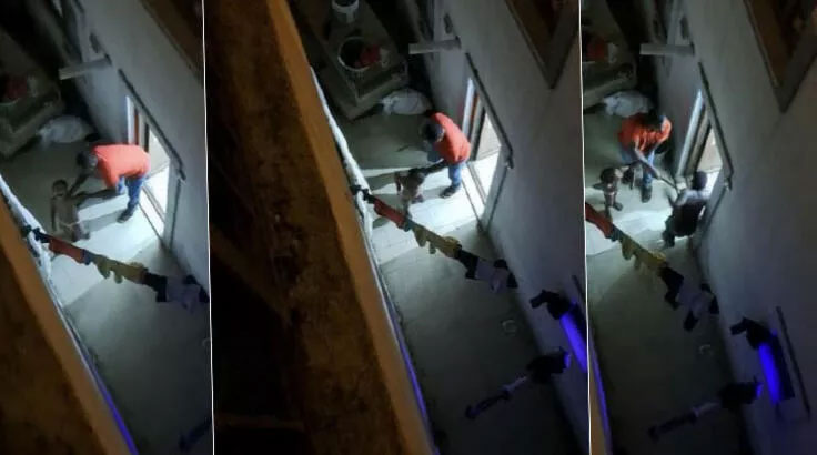 Çocuklar çığlık çığlığa.. Görüntüler şoke etti