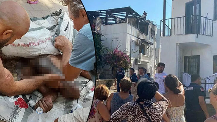 Yangında mahsur kaldı! 2’nci kat penceresinden atladı