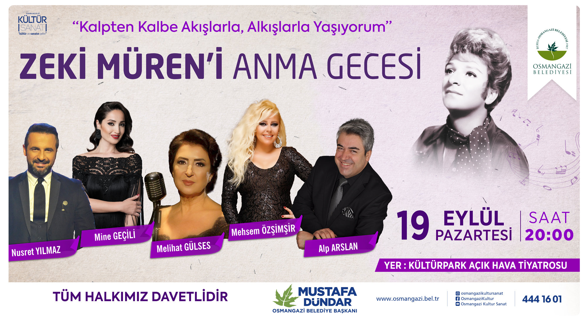 Osmangazi’den sanat güneşine vefa gecesi 1 Zeki Müren 1