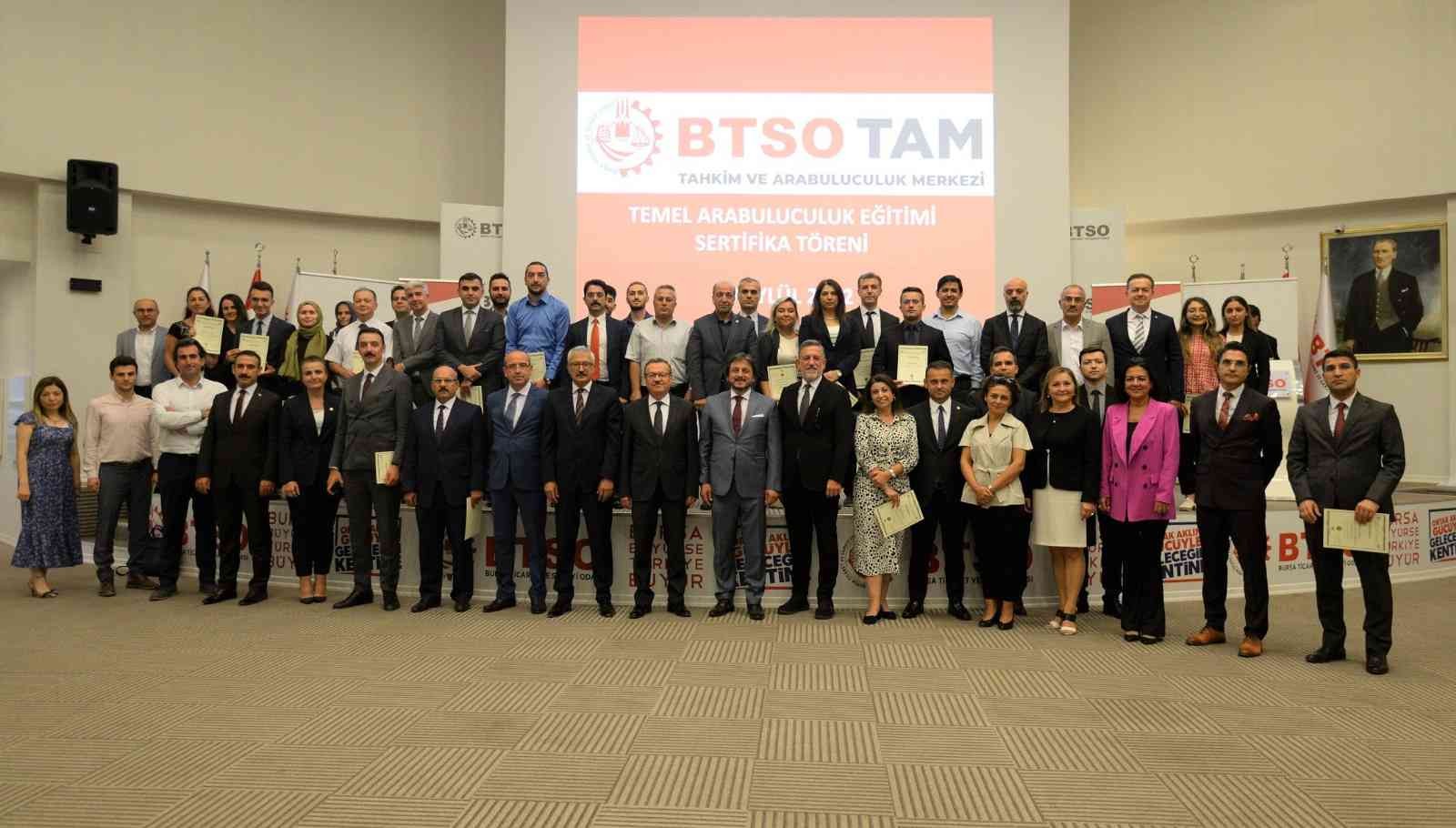 BTSO TAM yeni arabulucuları Bursa’ya kazandırmaya devam ediyor