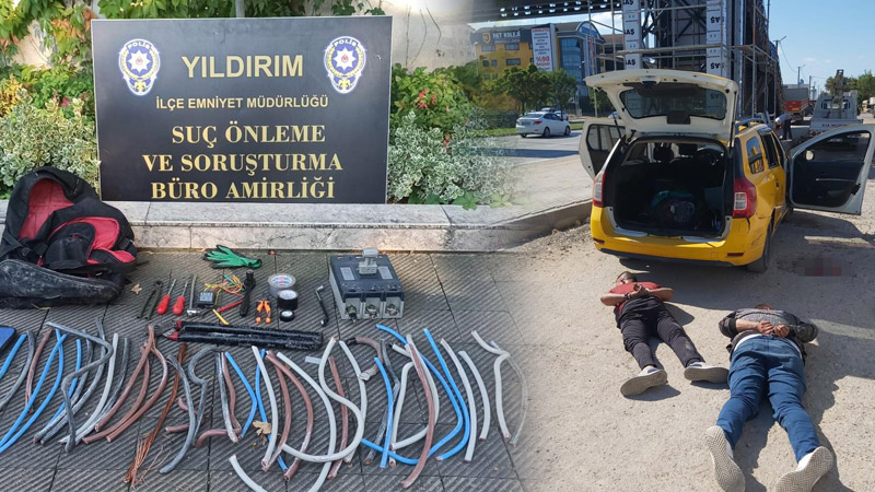 Bursa’da trafolara dadanmışlardı! Yakayı ele verdiler