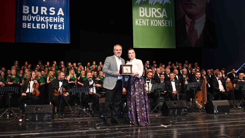 Bursa Şehir Korosu konseri Bursa’nın Yunan işgalinden kurtuluşunun 100’üncü yılı dolayısıyla, Bursa Kent Konseyi