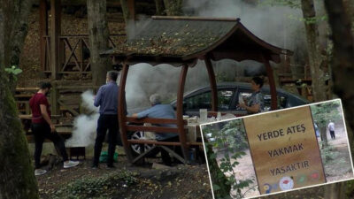 Ormanlara giriş yasağı kalktı; ilk iş mangal yaktılar