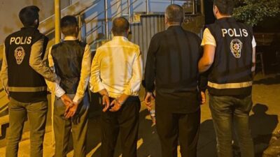 Düğün denetiminde silahla ateş edenler suçüstü yakalandı