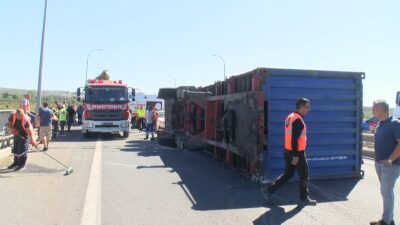 TEM’de korkunç kaza: Edirne istikameti kapandı