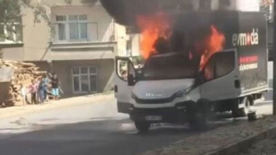 Deodorant patladı! Araç kül oldu!