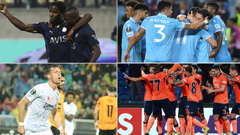 Avrupa’da Türk gecesi! 4 basamak daha yükseldik Avrupa kupalarında bu sezon yollarına devam eden Türk futbol takımları
