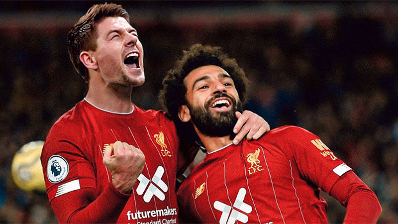 Salah, Gerard’ı geride bıraktı İngiltere Premier Lig'de Liverpool'un Manchester City'yi 1-0 mağlup ettiği maçın