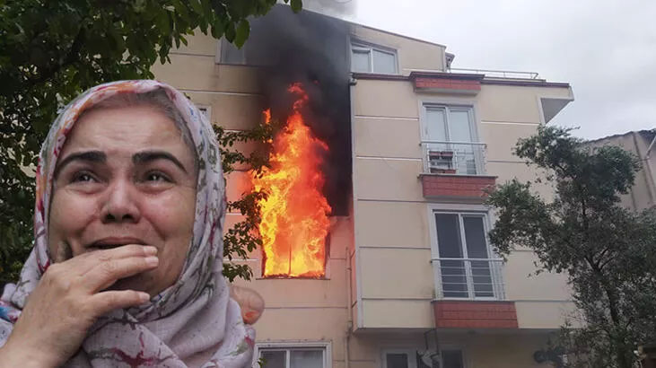 Kocaeli’de korku dolu anlar! Evinin yanışını çaresizce izledi