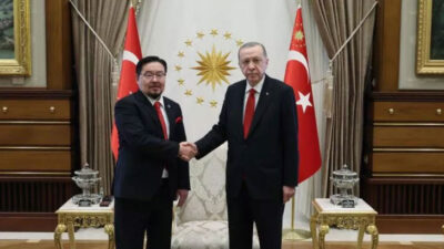 Cumhurbaşkanı Erdoğan, Gombojav’ı kabul etti