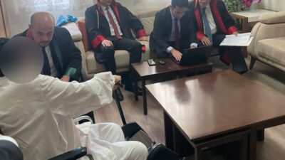 90’lık dedeler huzurevinde tartıştı, hakimler duruşma için ayağına gitti