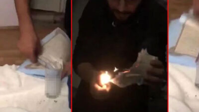 İçki masasında Kur’an-ı Kerim’i yırtıp yaktılar!