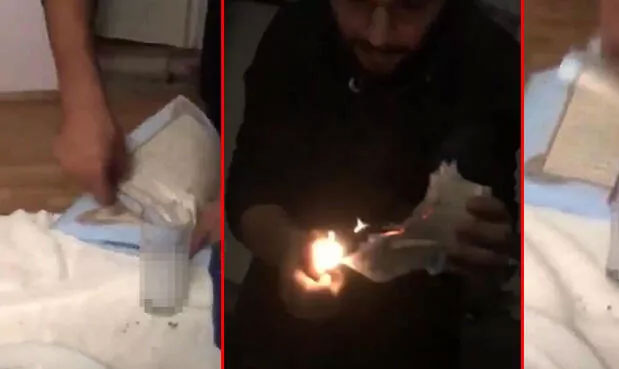 İçki masasında Kur’an-ı Kerim’i yırtıp yaktılar!