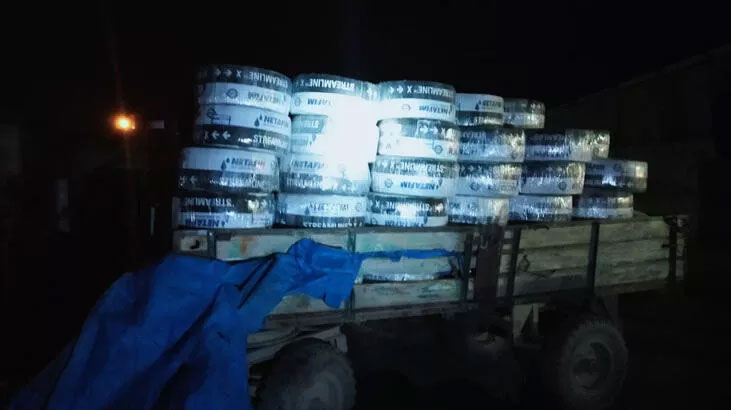 Kiralık kamyonetle 600 bin liralık sulama borusu çaldılar