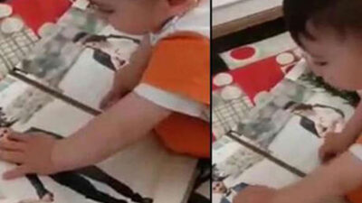 Kahreden an! Madende şehit düşen babasının fotoğrafını böyle sevdi