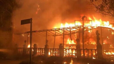 Otelde yangın: 12 kişi hastaneye kaldırıldı, şüpheli bar işletmecisi