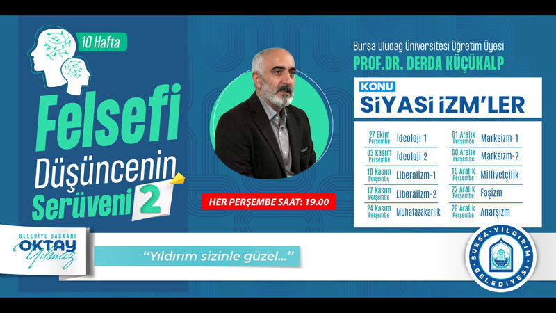 Yıldırım Belediyesi 'Felsefi Düşüncenin Serüveni Atölyesi'nin yeni dönemi başlıyor.