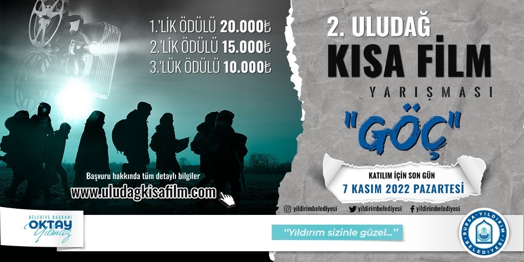 2. Uludağ Kısa Film Yarışması'na başvurular devam ediyor 1 YB 1 6