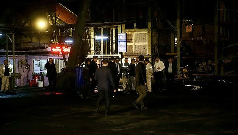 Maden ocağında giriş ve çıkış betonla kapatıldı