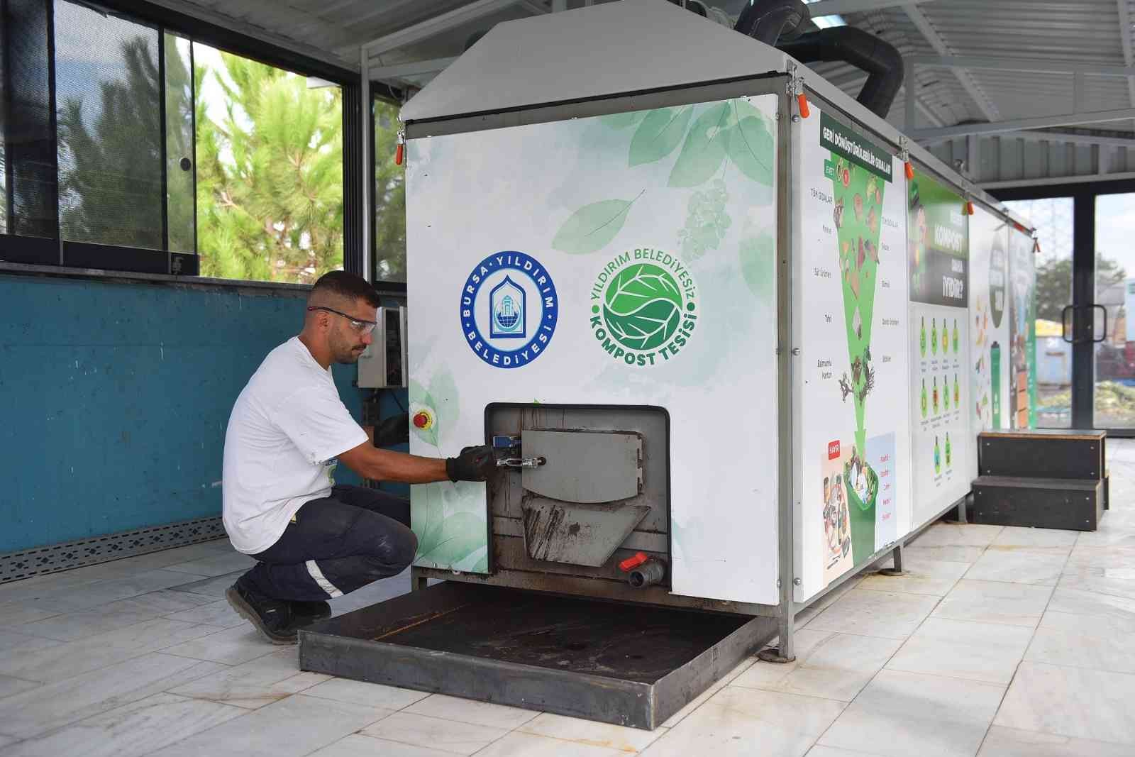 Bursa’da pazar atıkları gübreye dönüşüyor!