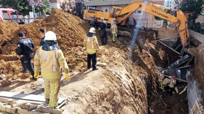 İnşaat alanında göçük! 2 işçi kurtarıldı
