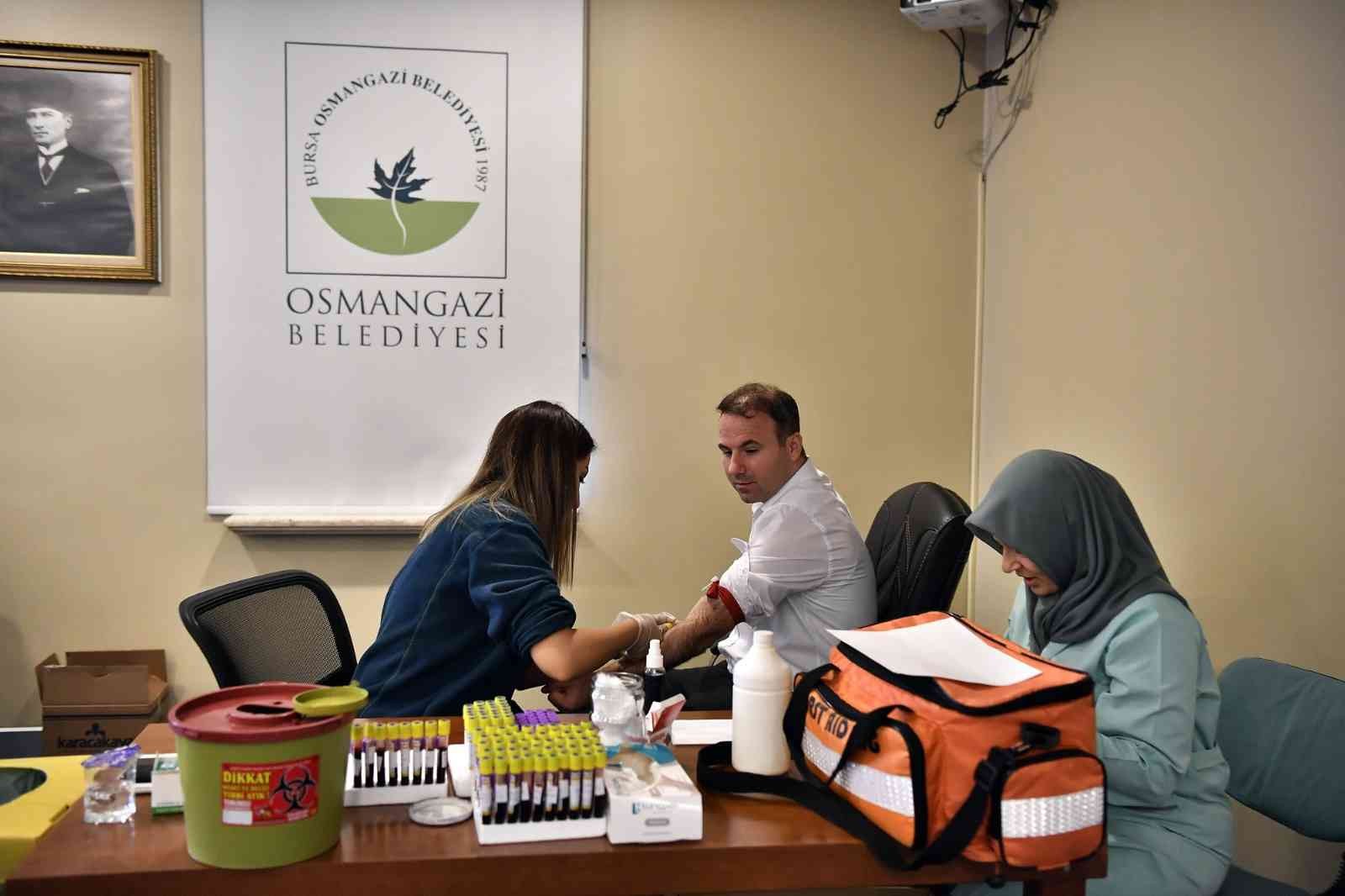 Osmangazi Belediye personeli sağlık taramasından geçti Osmangazi Belediye personeli sağlık taramasından geçti