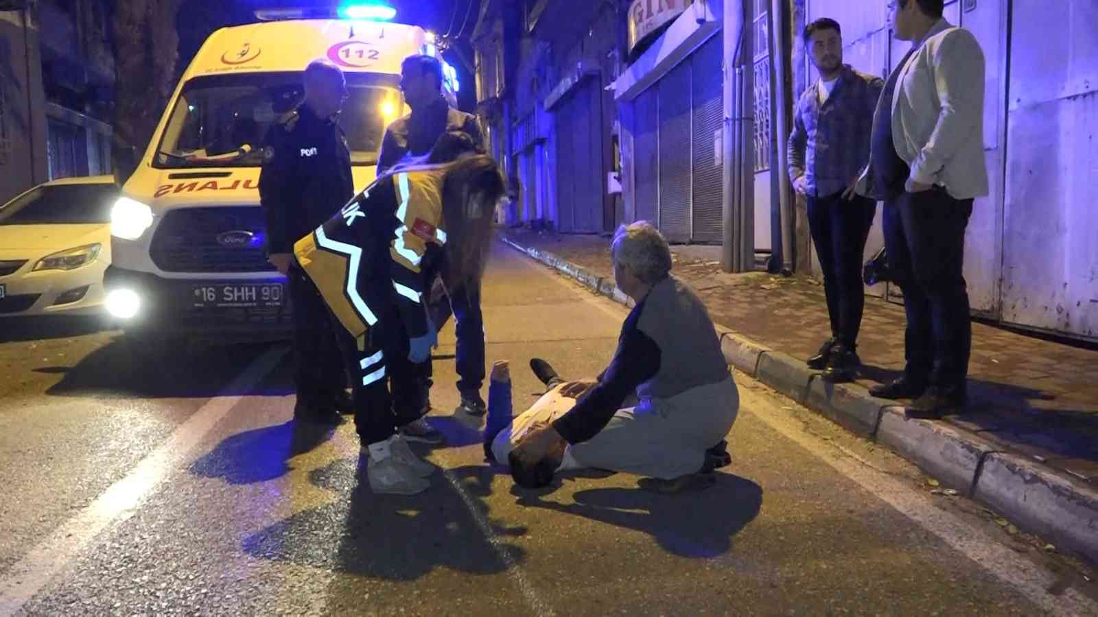 Bursa’da babasını yolun ortasında darp edip arkasına bakmadan gitti