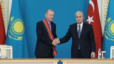 Kazakistan’dan Cumhurbaşkanı Erdoğan’a Devlet Dostluk Nişanı