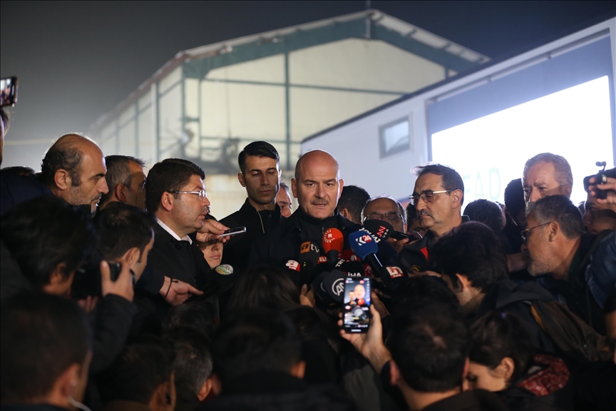 Bakanlar maden ocağında incelemelerde bulundu