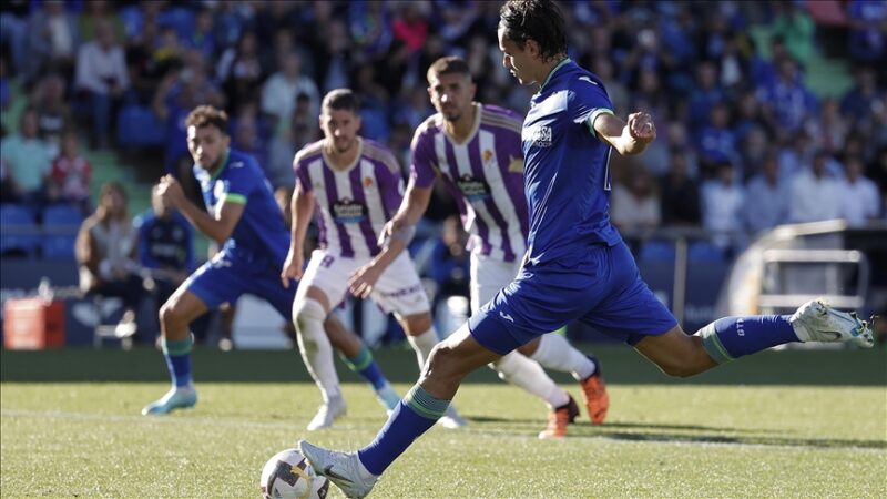 İspanya 1. Futbol Ligi'nin 7. haftasında Getafe sahasında oynadığı maçta