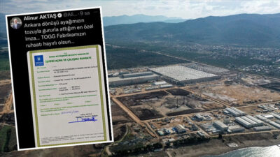 Başkan Aktaş paylaştı! İşte TOGG Otomobil Fabrikası’nın ruhsatı