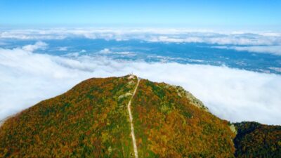 Uludağ’da sonbahar güzelliği! Havadan görüntülendi