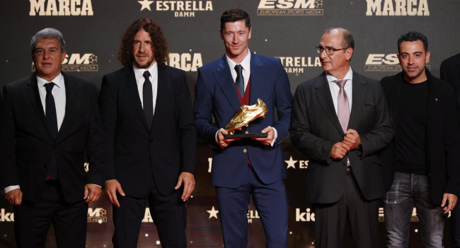 Altın Ayakkabı üst üste 2. kez Lewandowski’nin