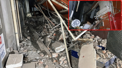 5.9’luk sarsıntı sonrası yıkım böyle görüntülendi!